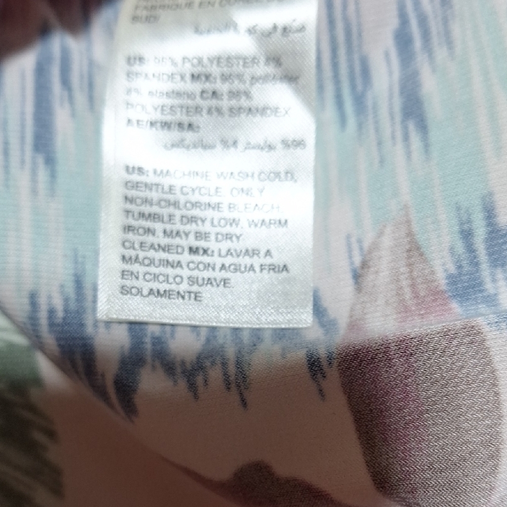 Chico's Multicolor Floral Tie-Front Top - Picture 5 of 5